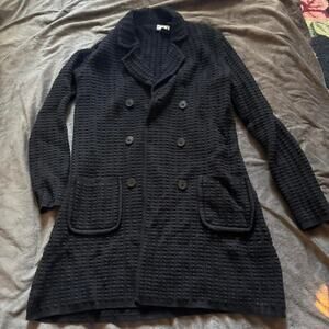 Dkny 100 wool knit jacket
